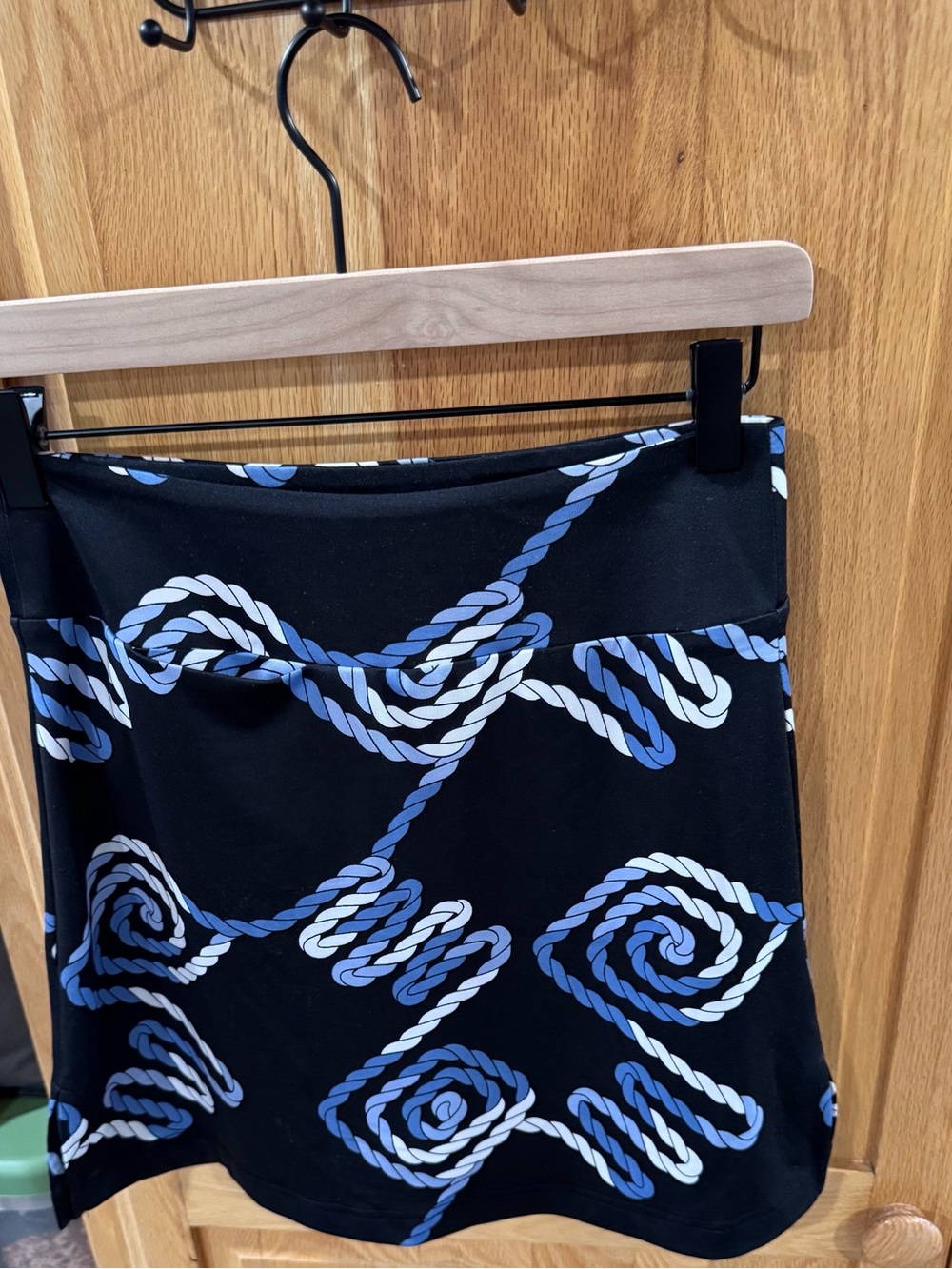 Golftini All Nighter Golf Skort XXS Navy Blue Rope Print Performance Tennis
